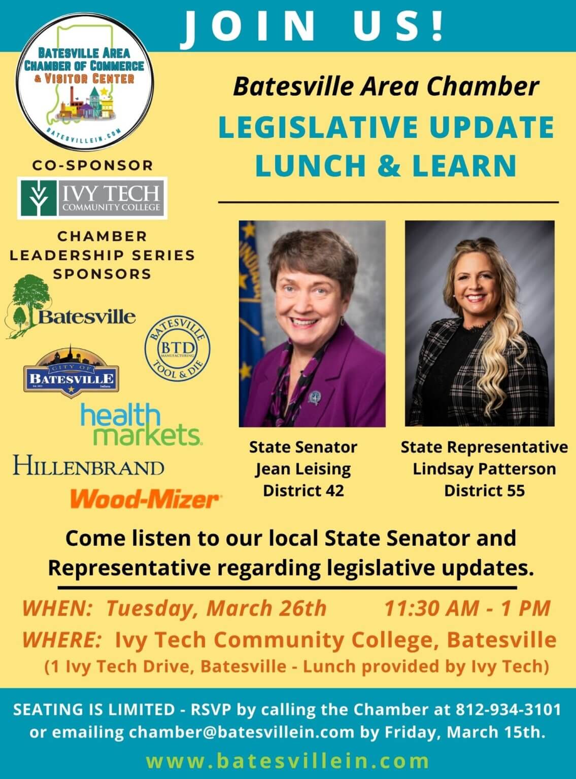 2024 Batesville Area Chamber Legislative Lunch & Learn – Batesville ...