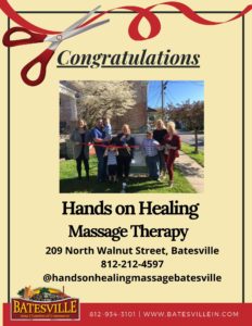 Hands on Healing Massage Therapy ribbon cutting photo