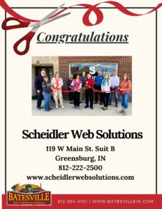 Scheidler Web Solutions ribbon cutting photo