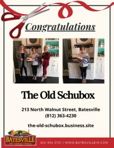 The Old Schubox ribbon cutting photo