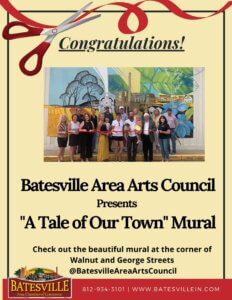 “A Tale of Our Town” Mural ribbon cutting photo