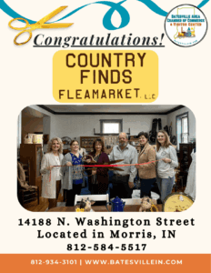 Country Finds Flea Market ribbon cutting photo