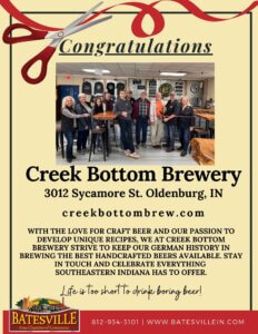 Creek Bottom Brewery ribbon cutting photo