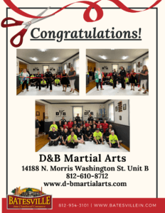 D&B Martial Arts ribbon cutting photo