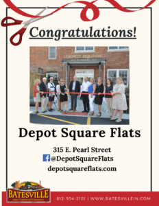 Depot Square Flats ribbon cutting photo