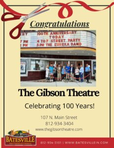 The Gibson Theatre – 100 Years ribbon cutting photo