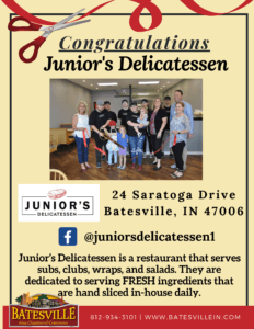 Junior’s Delicatessen ribbon cutting photo