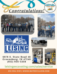 Leising Sales & Service ribbon cutting photo