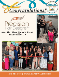 Precision Hair Designs ribbon cutting photo