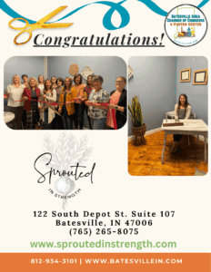 Sprouted in Strength ribbon cutting photo