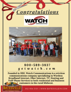 Watch Communications ribbon cutting photo