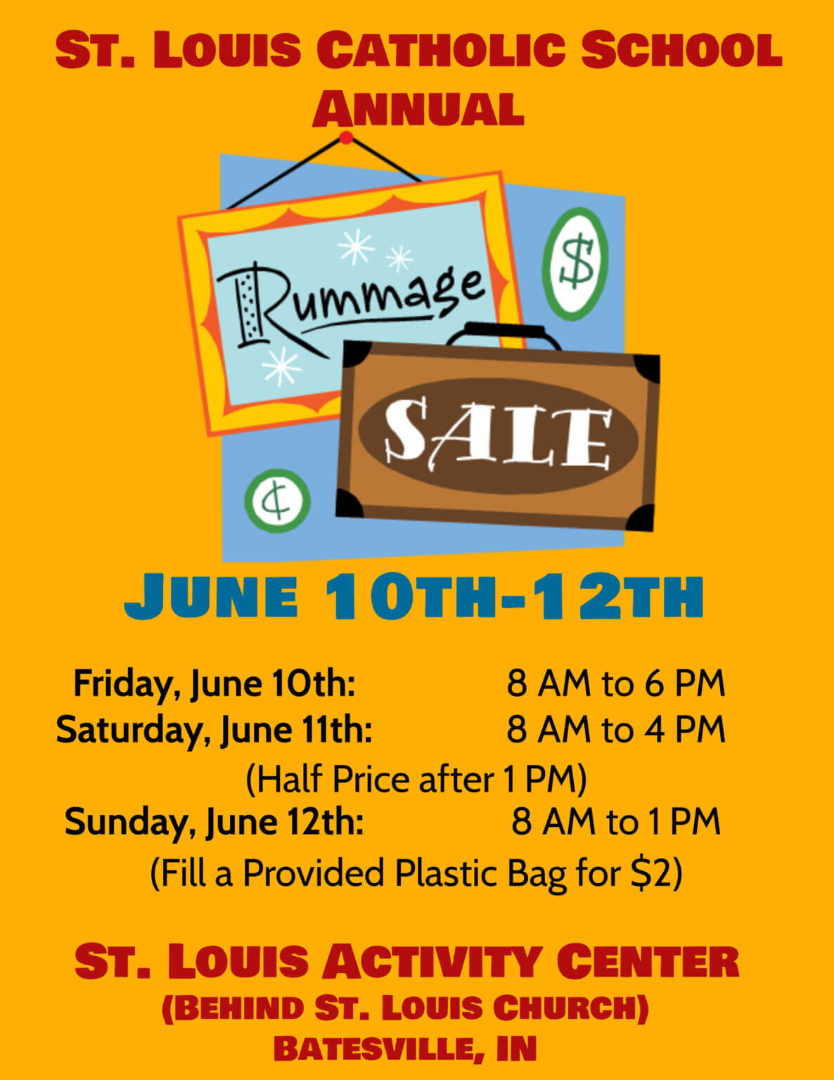 St Louis Catholic School Annual Rummage Sale Batesville Area Chamber 